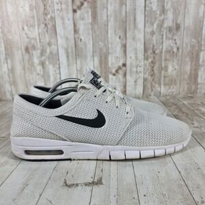 Nike SB Stefan Janoski Max Wolf Grey White Mesh Skate Shoes 631303-100 Mens 11